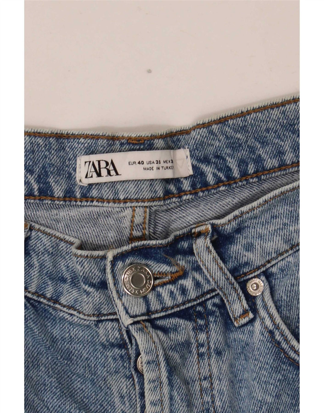 Zara Herre Tapered Jeans EU 40 Medium W31 L30 Blå