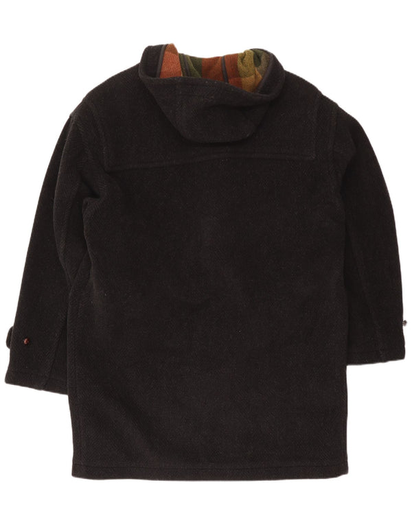 Brooksfield Herre Hooded Duffle Coat IT 48 Medium Black Herringbone