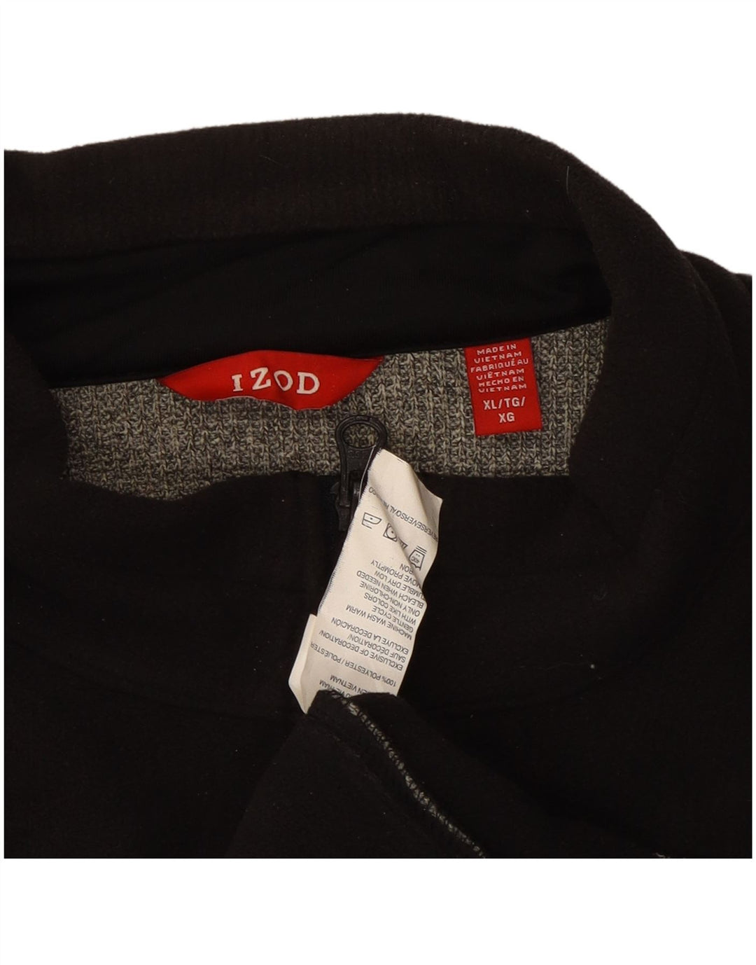 IZOD Træningsdragt til mænd Topjakke XL Grå Colourblock Polyester