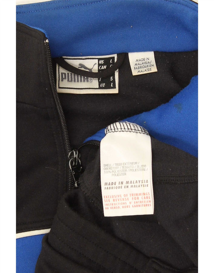 Puma Træningsdragt til mænd Topjakke Stor Sort Colourblock Polyester Sports