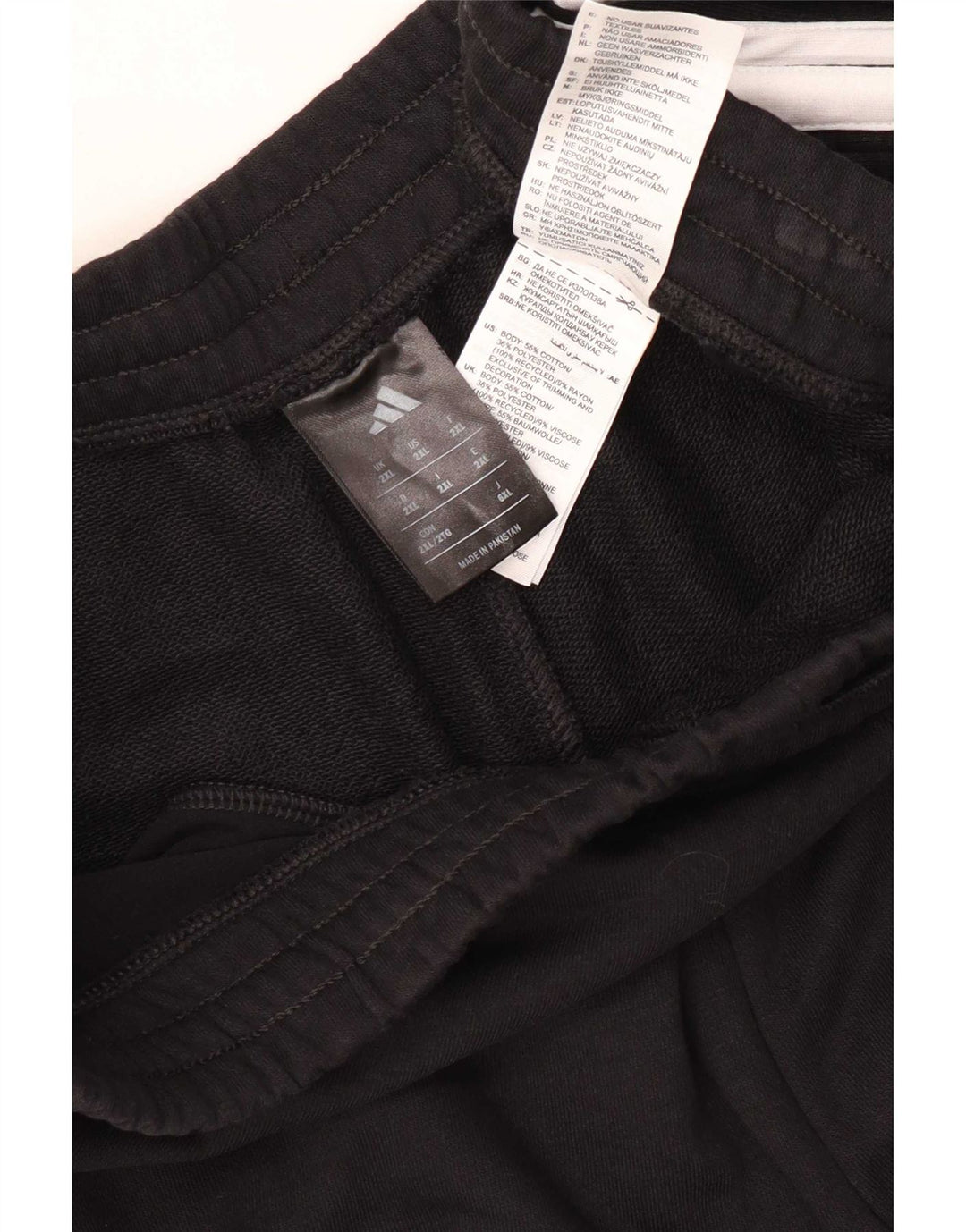 Adidas Herre Sportshorts 2XL Sort Bomuld