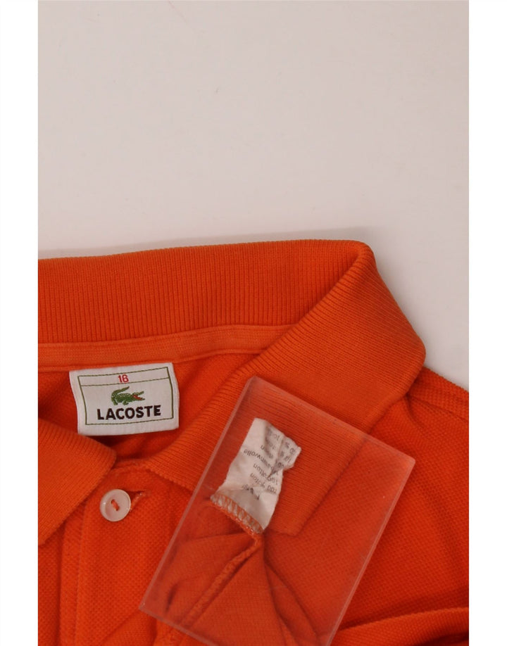 LACOSTE drenge poloshirt 15-16 år orange bomuld