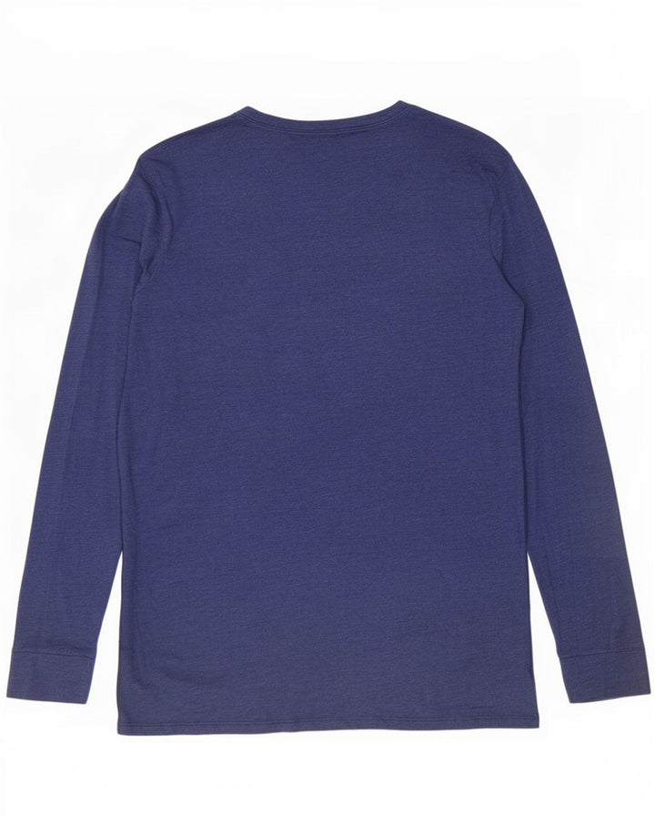 Marks & Spencer Herre Top Langærmet Stor Marineblå Akryl