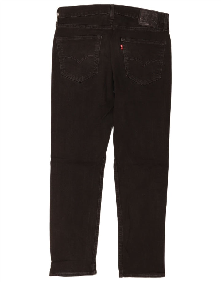 Levi's Herre 502 tilspidsede jeans W33 L30 sort bomuld