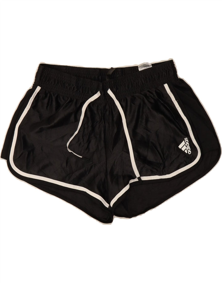 ADIDAS Womens Sport Shorts UK 12/14 Medium  Black Vintage Adidas and Second-Hand Adidas from Messina Hembry 