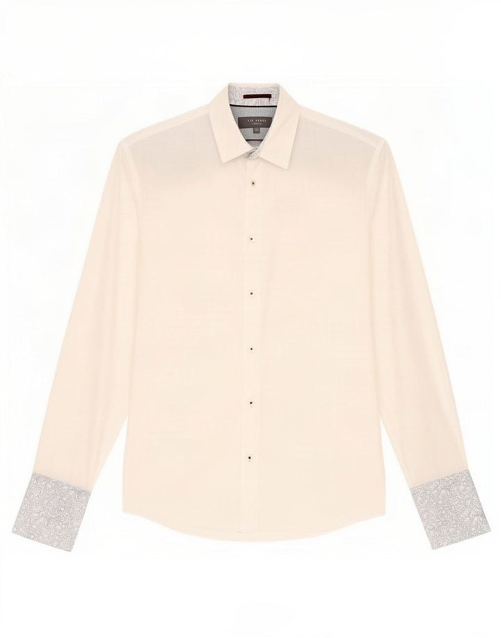 Ted Baker Herre formel skjorte størrelse 15 Medium hvid bomuld