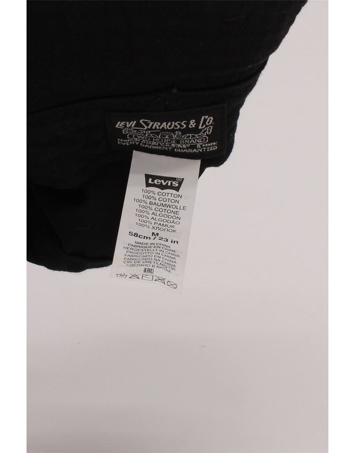 Levi Strauss & Co Herre grafisk bøttehat Medium sort stribet bomuld