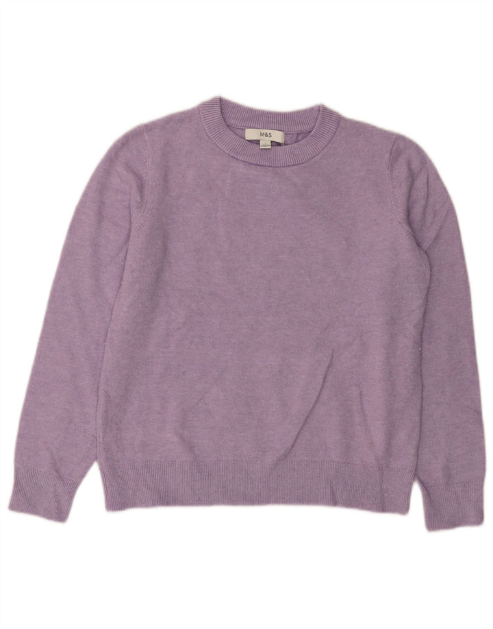 Marks & Spencer Dame sweater med rund hals DK 10 Lille lilla