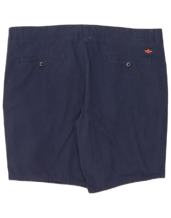 Dockers Mens Chino Shorts W38 XL Navy Blue Cotton