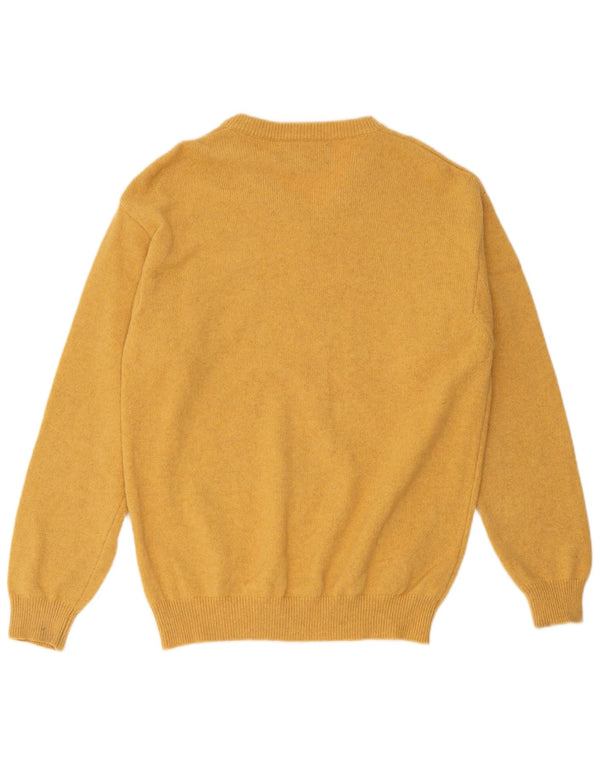 Marlboro Classics Herre V-hals sweater Stor gul uld