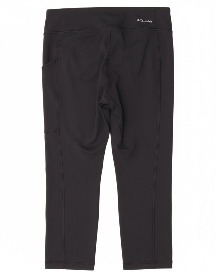 COLUMBIA Womens Capri Leggings UK 14 Large Navy Blue Polyester