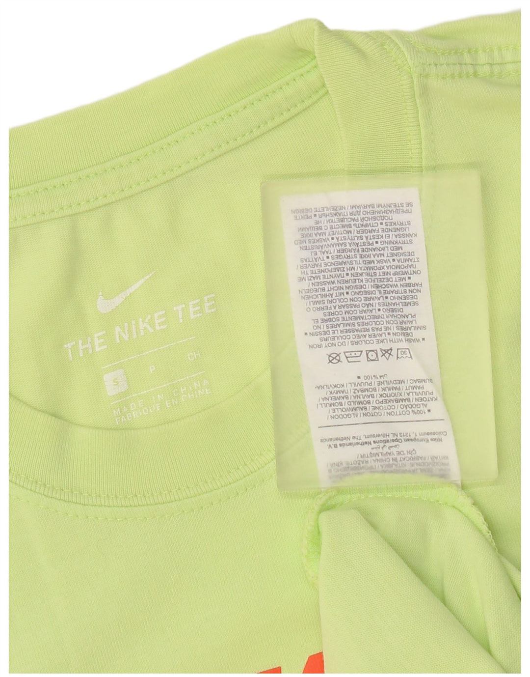 Nike grafisk T-shirt top til mænd, lille grøn bomuld