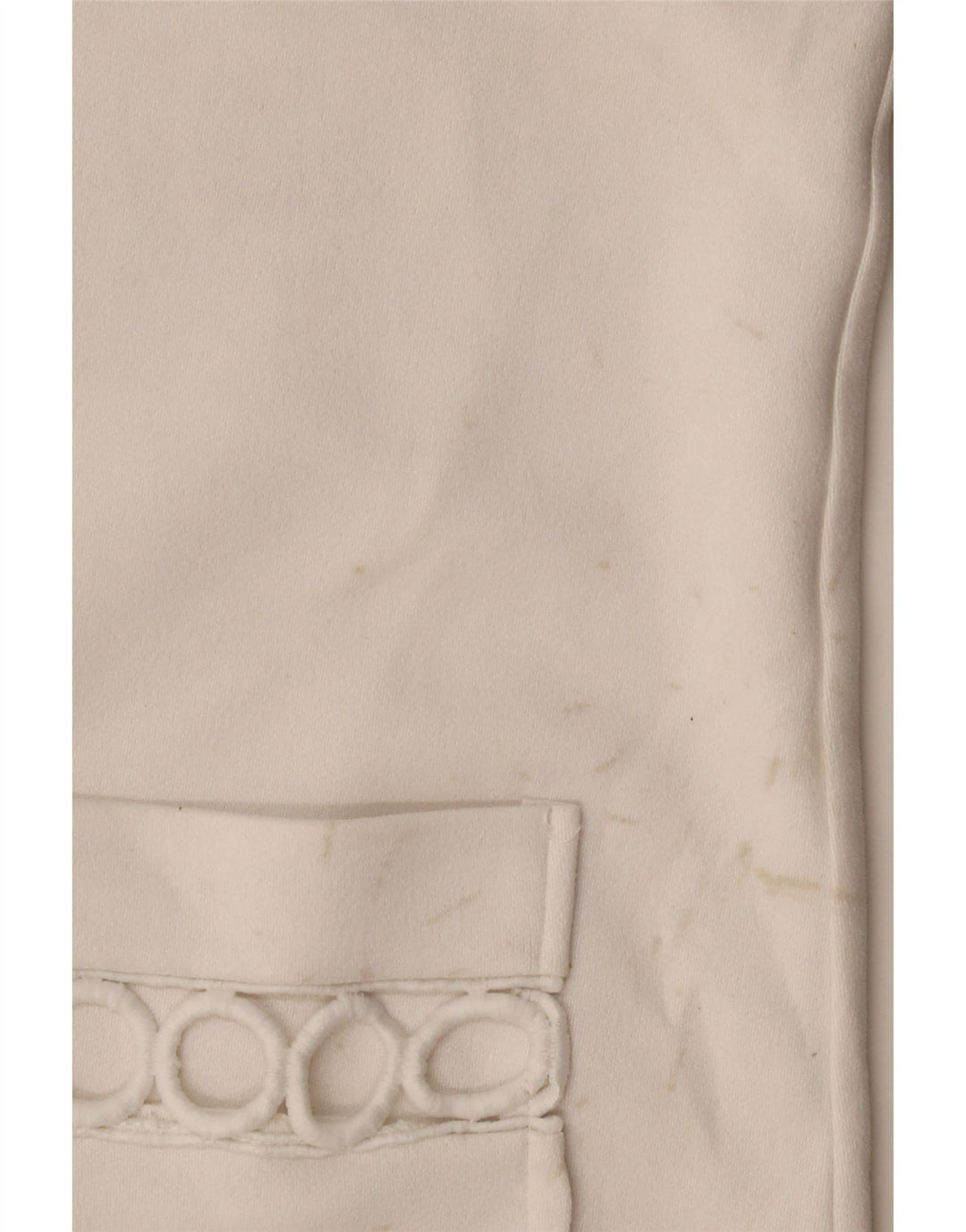 Zara Womens Geometrisk T-Shirt Kjole UK 12 Medium White Polyester