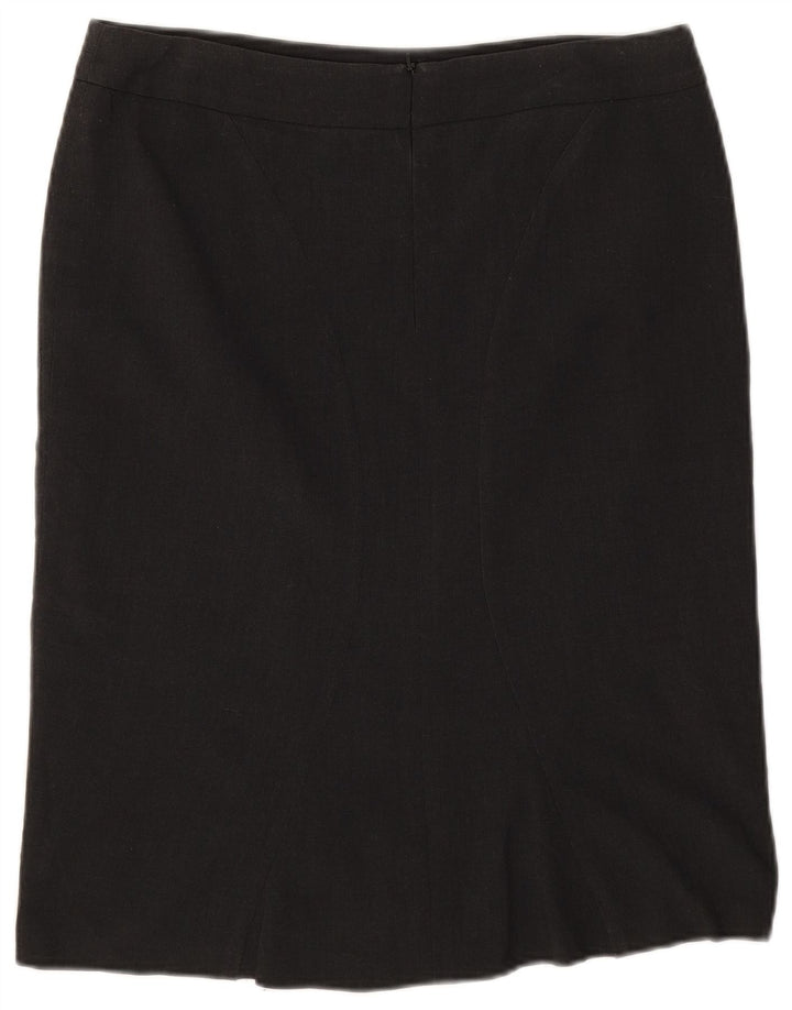 Marks & Spencer lige nederdel til kvinder UK 12 Medium W32 Grå polyester