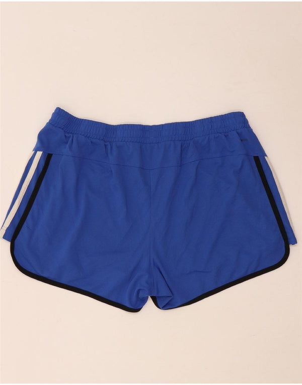 ADIDAS Climalite sportsshorts til kvinder UK 20/22 XL blå polyester