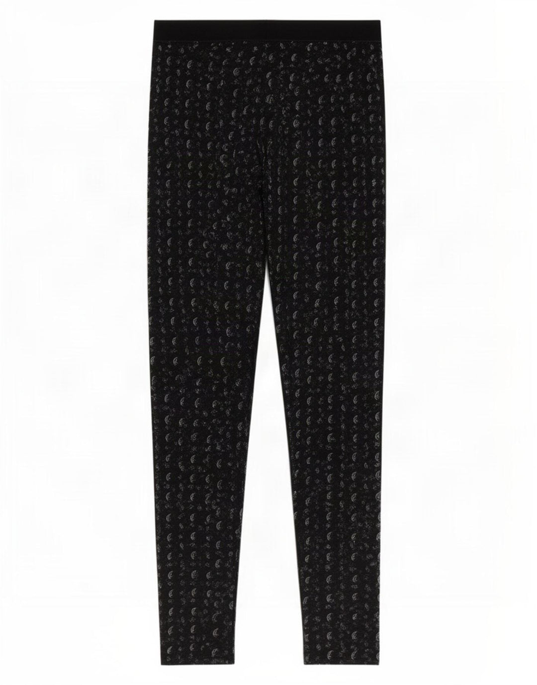 Jack Wills Kvinders abstrakt mønster Leggings UK 8 Small Black