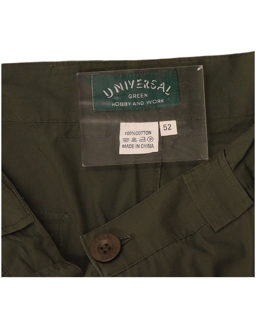 VINTAGE Cargo Shorts til kvinder IT 52 XL W36 Khaki Bomuld