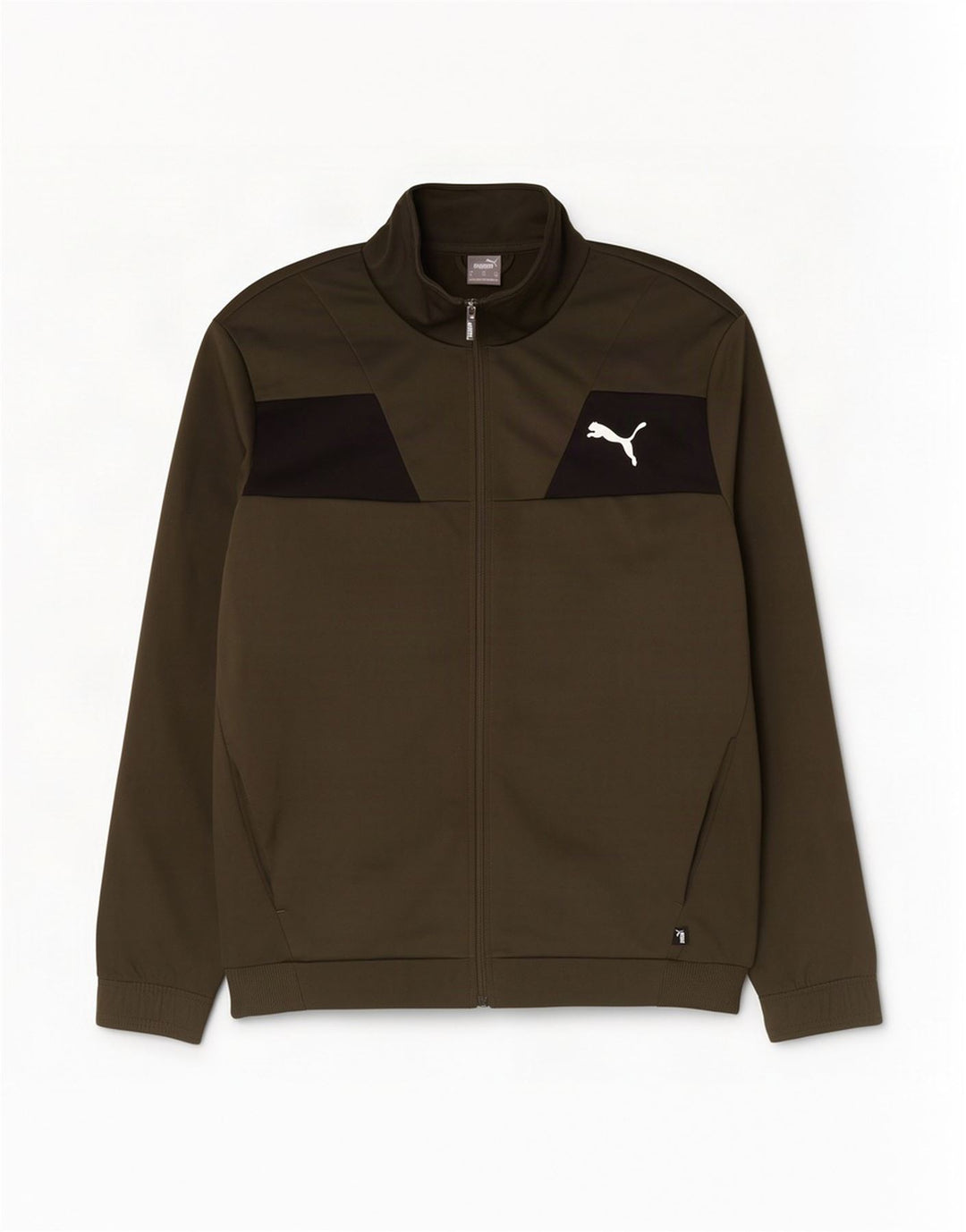 Puma Træningsdragt til mænd Topjakke XL Khaki Colourblock Polyester