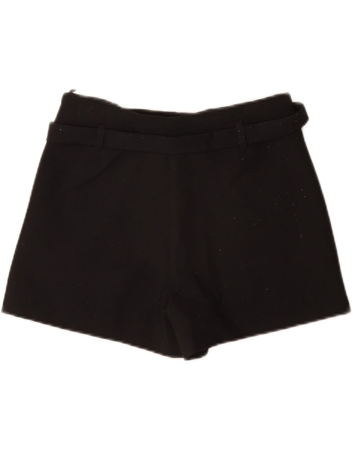 Zara Casual Shorts til kvinder XS W24 Sort polyester