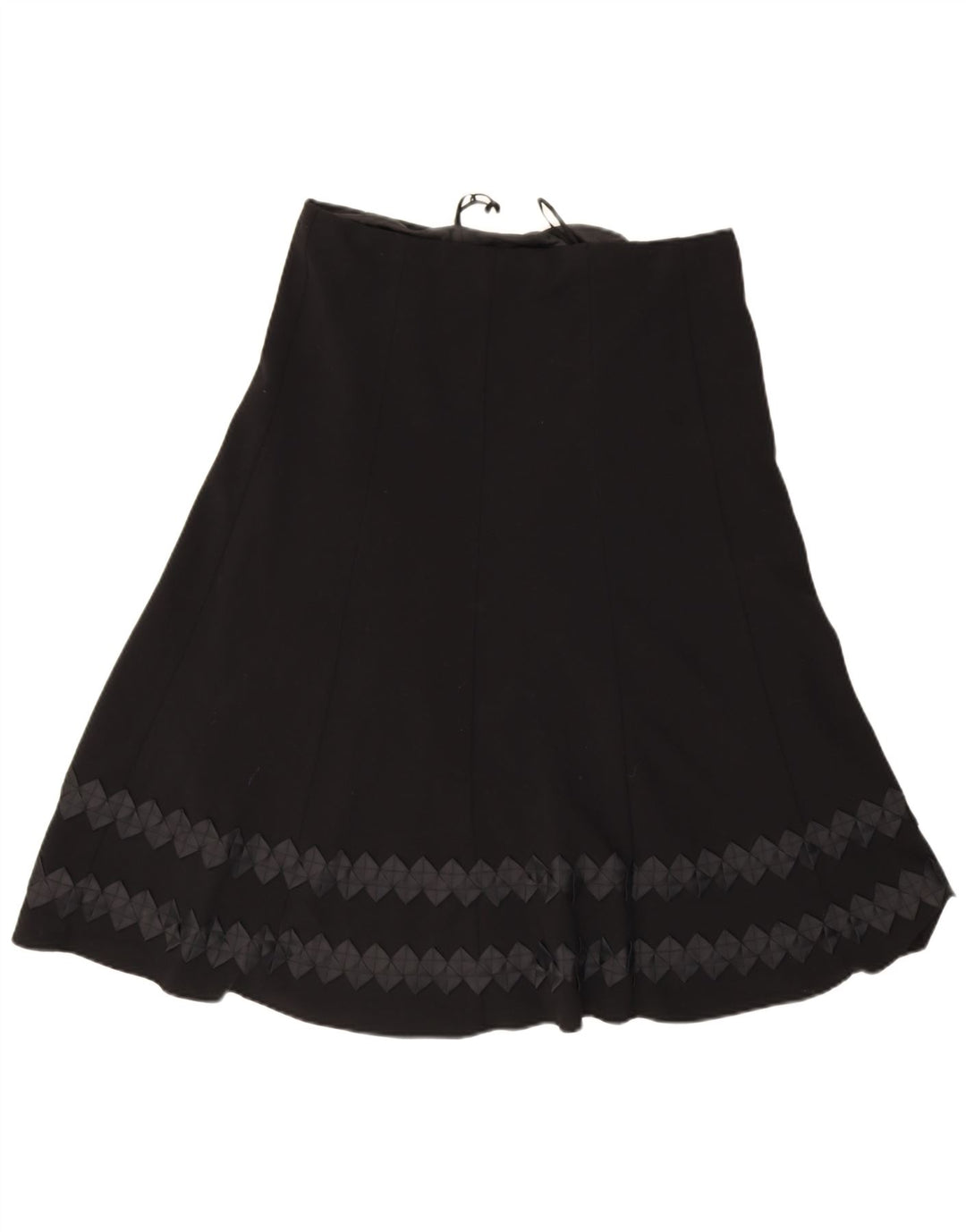 MARKS & SPENCER A-line nederdel til kvinder UK 16 Large W38 Black Geometric