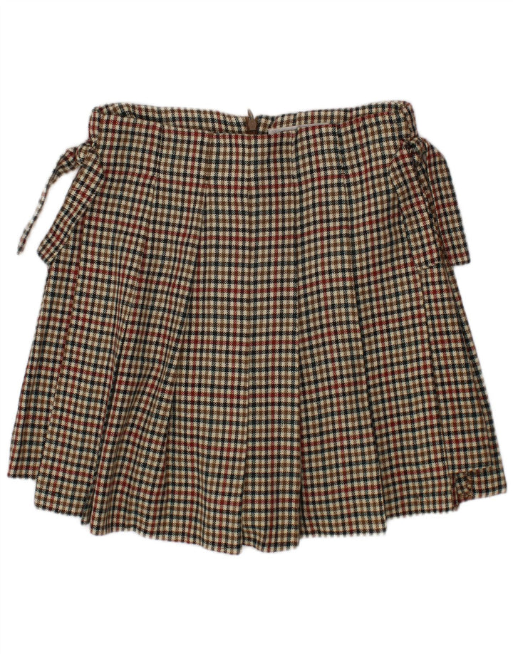 ZARA Girls Skort 9-10 År Multifarvet Houndstooth Polyester