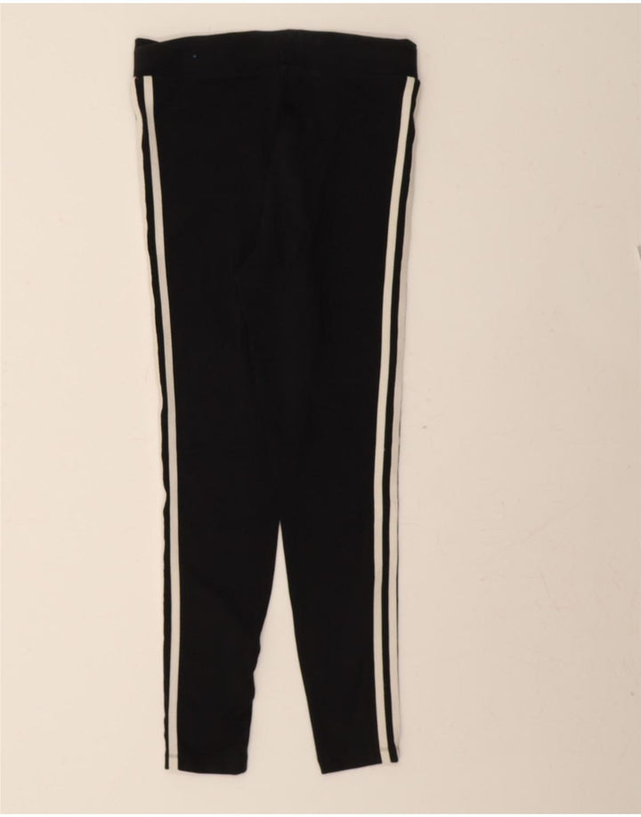 ADIDAS Womens Leggings UK 12 Medium  Black Cotton Vintage Adidas and Second-Hand Adidas from Messina Hembry 