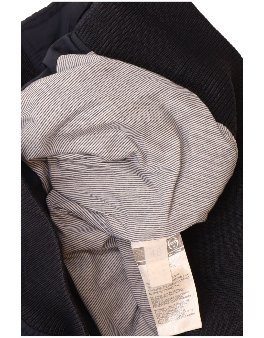 SERGIO TACCHINI Bomberjakke til mænd IT 48 Mellem marineblå polyester