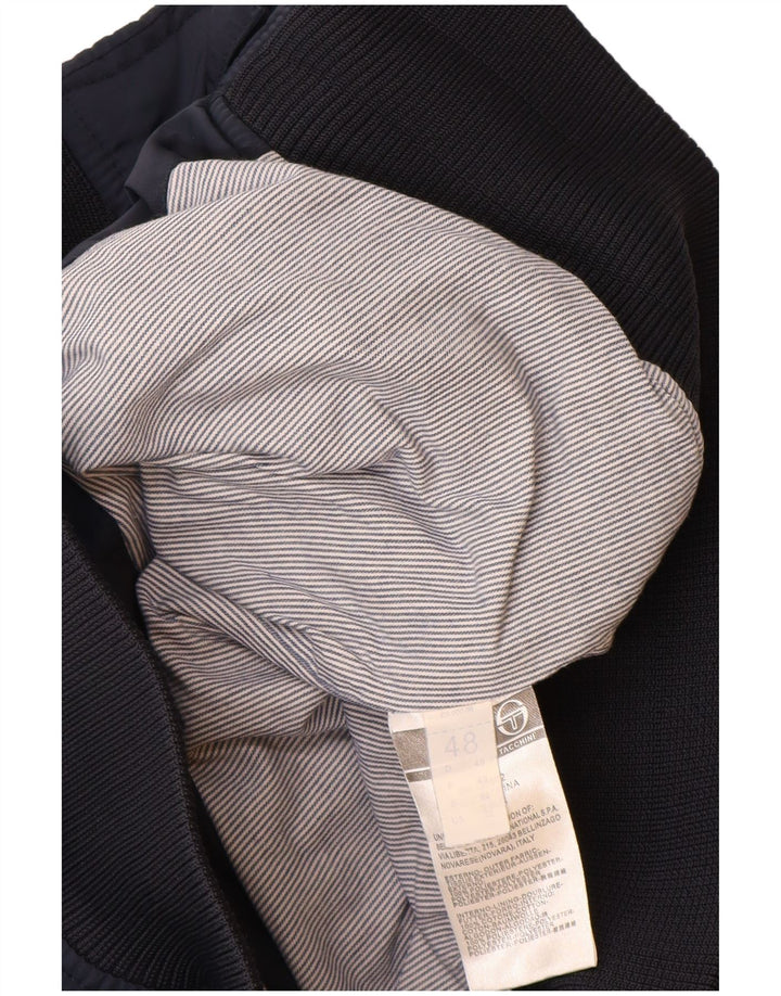 SERGIO TACCHINI Bomberjakke til mænd IT 48 Mellem marineblå polyester