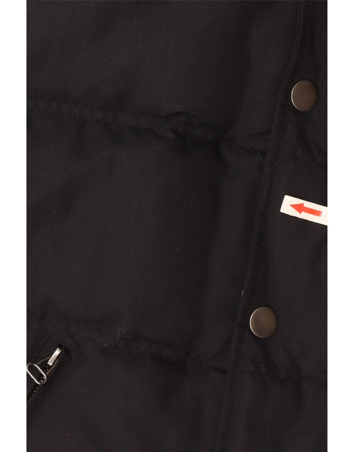 Superdry Boys Polstret Gilet med hætte 13-14 år Stor sort nylon