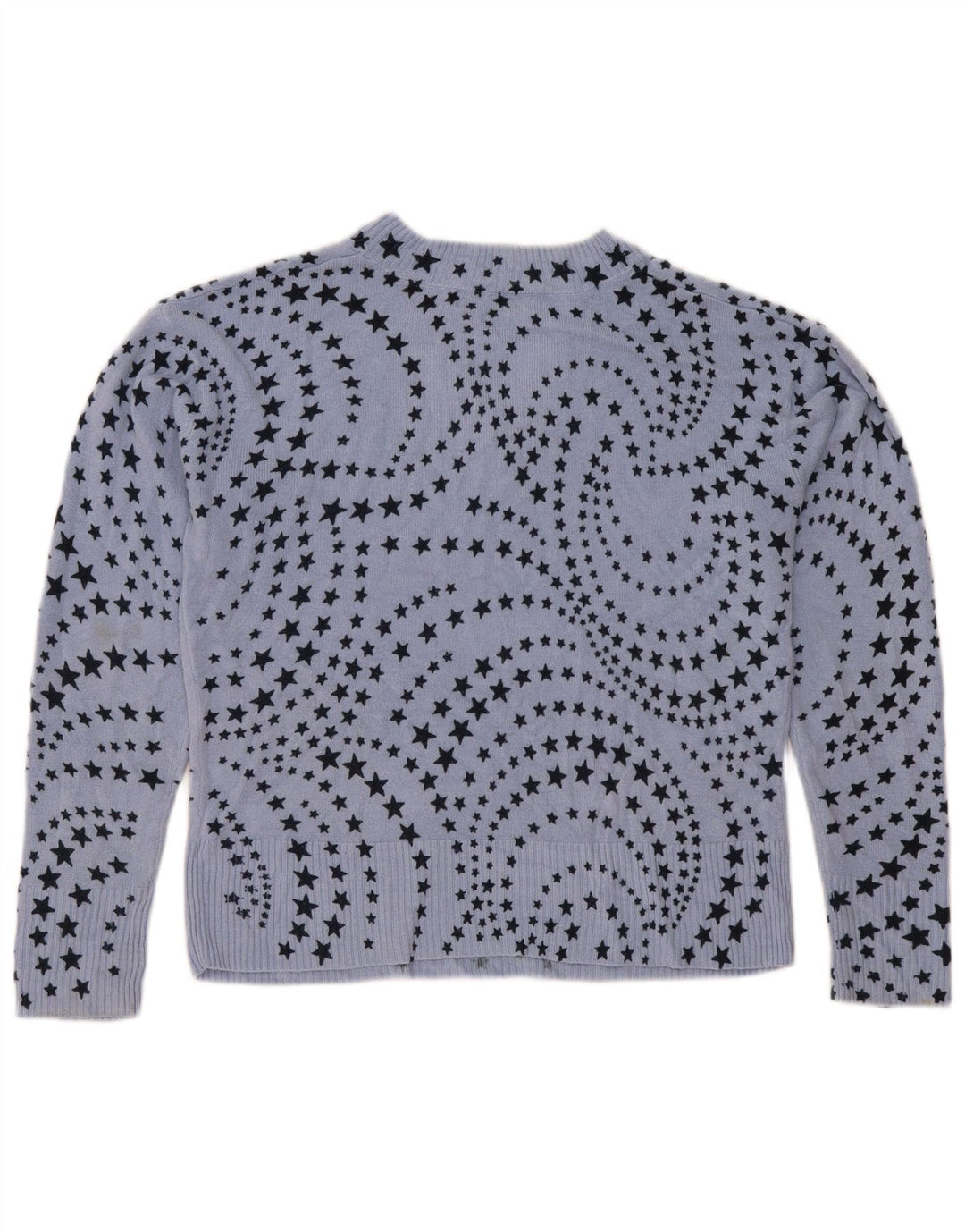 Marks & Spencer Dame abstrakt mønster V-hals sweater UK 12 Medium
