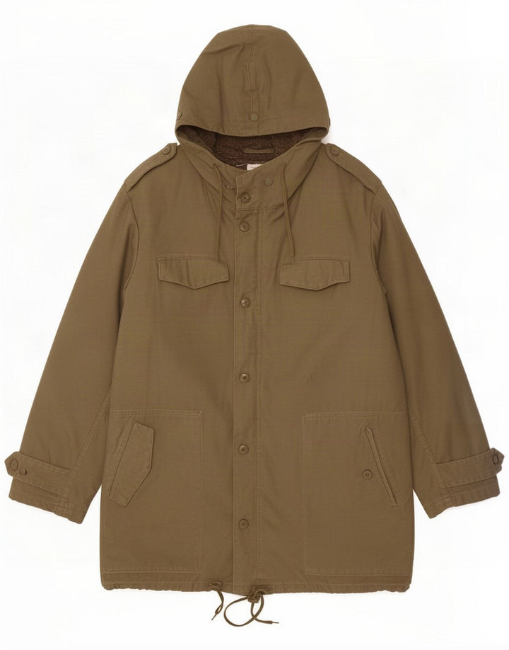 Patton Sherpa hætteparkajakke til mænd EU 48 Medium Khaki