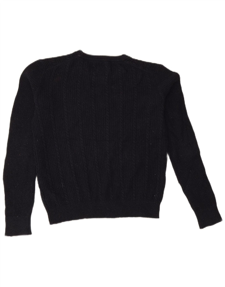 JACK WILLS Dame sweater med rund hals DK 12 Medium Navy Blue