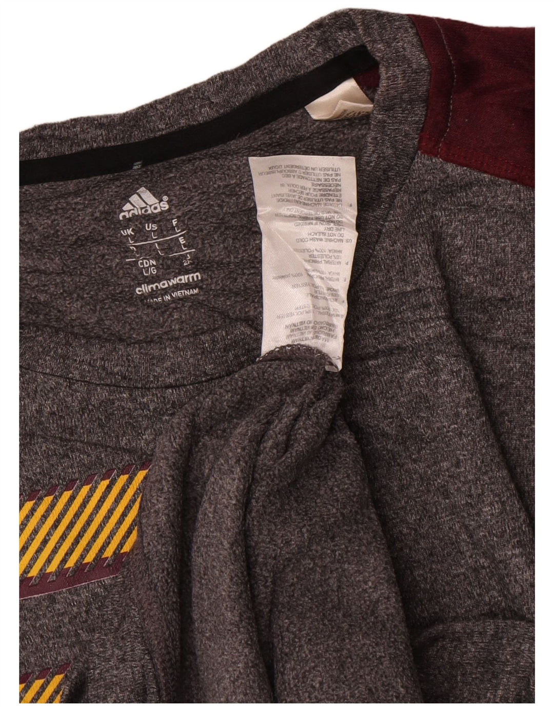 Adidas Herre Arizona State Sun Devils Sweatshirt Jumper Large Grå