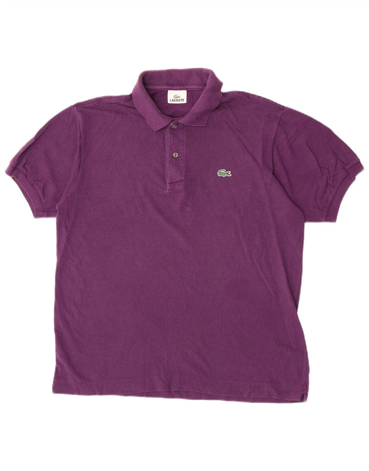 Lacoste herre poloshirt størrelse 4 Medium lilla bomuld