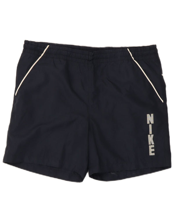 Nike Mens Graphic Sport Shorts Medium Navy Blue Polyester