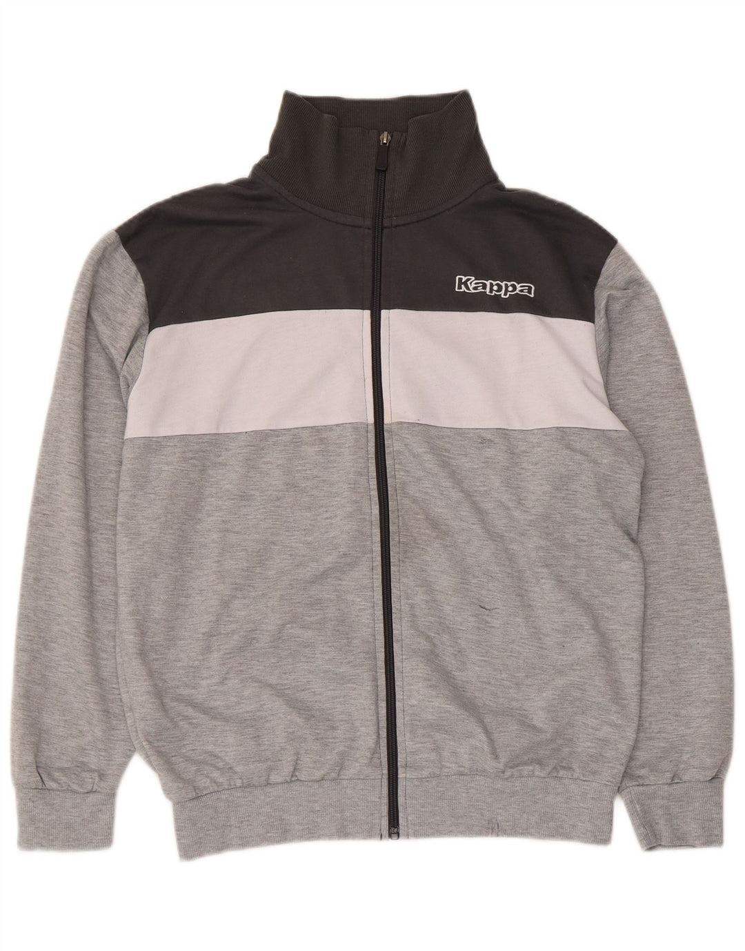 Kappa Træningsdragt til mænd Topjakke Medium Grey Colourblock Polyester