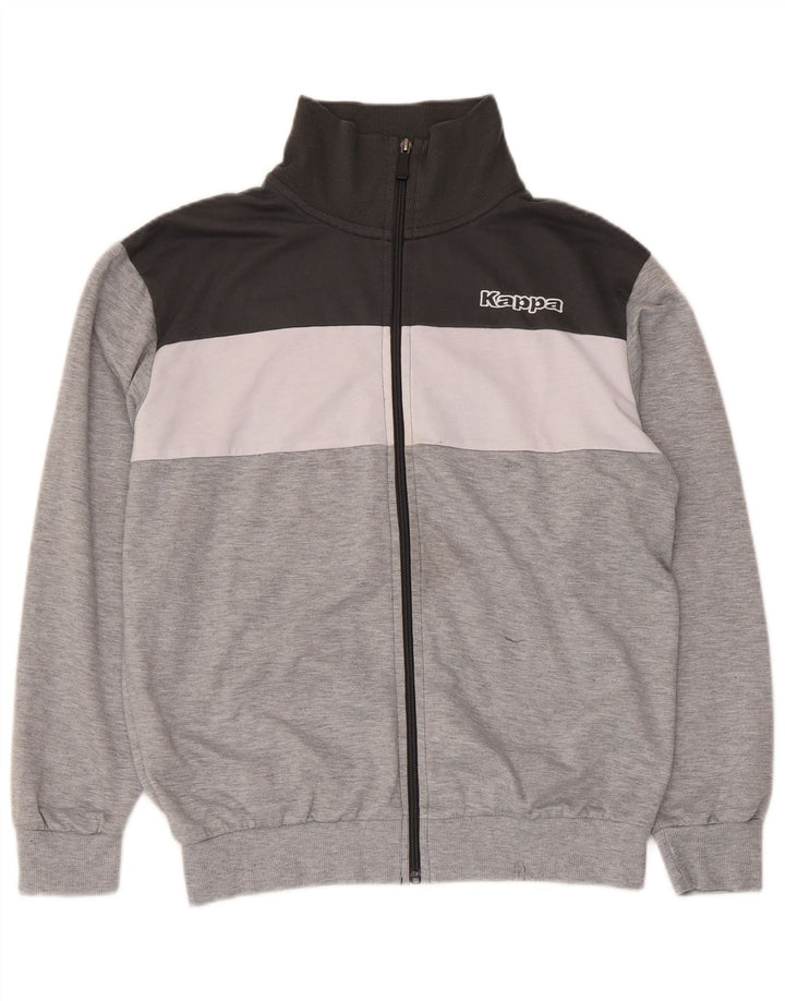 Kappa Træningsdragt til mænd Topjakke Medium Grey Colourblock Polyester