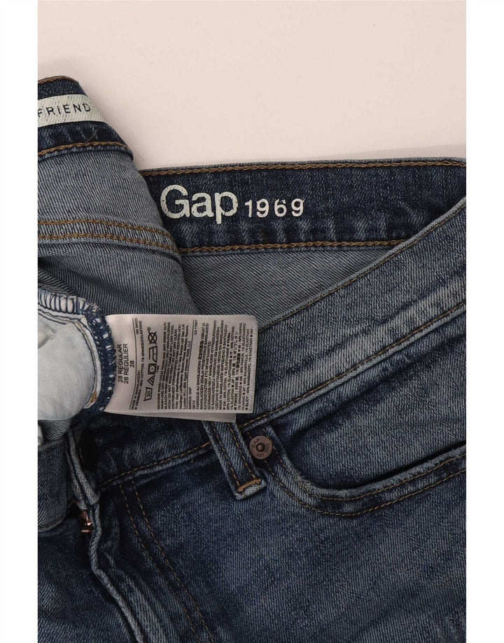 Gap Kvinde Kæreste Distressed Slim Jeans W28 L26 Blå Bomuld
