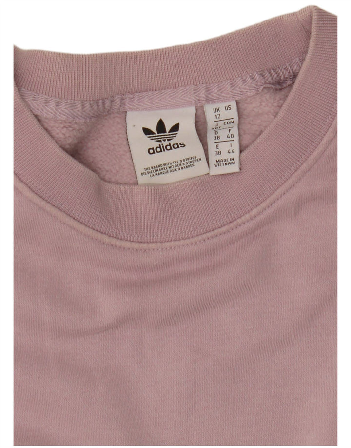 Adidas Dame Oversized Sweatshirt Jumper UK 12 Medium Sort Colourblock