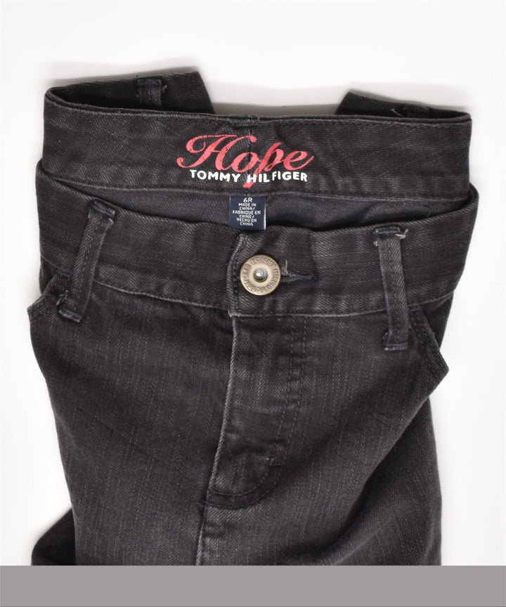 TOMMY HILFIGER Womens Hope Slim Jeans US 6 Medium W30 L30 Black Bomuld