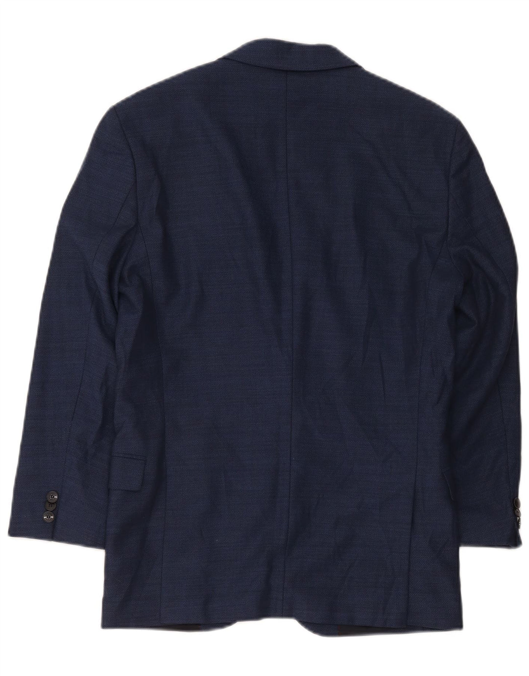 Hugo Boss Herre 2-knaps blazerjakke EU 46 Small Navy Blue Virgin Wool