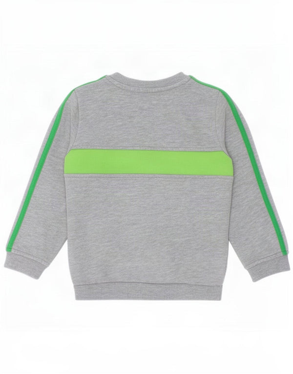 Adidas Baby Boys Sweatshirt Jumper 12-18 måneder Grå Colourblock Bomuld