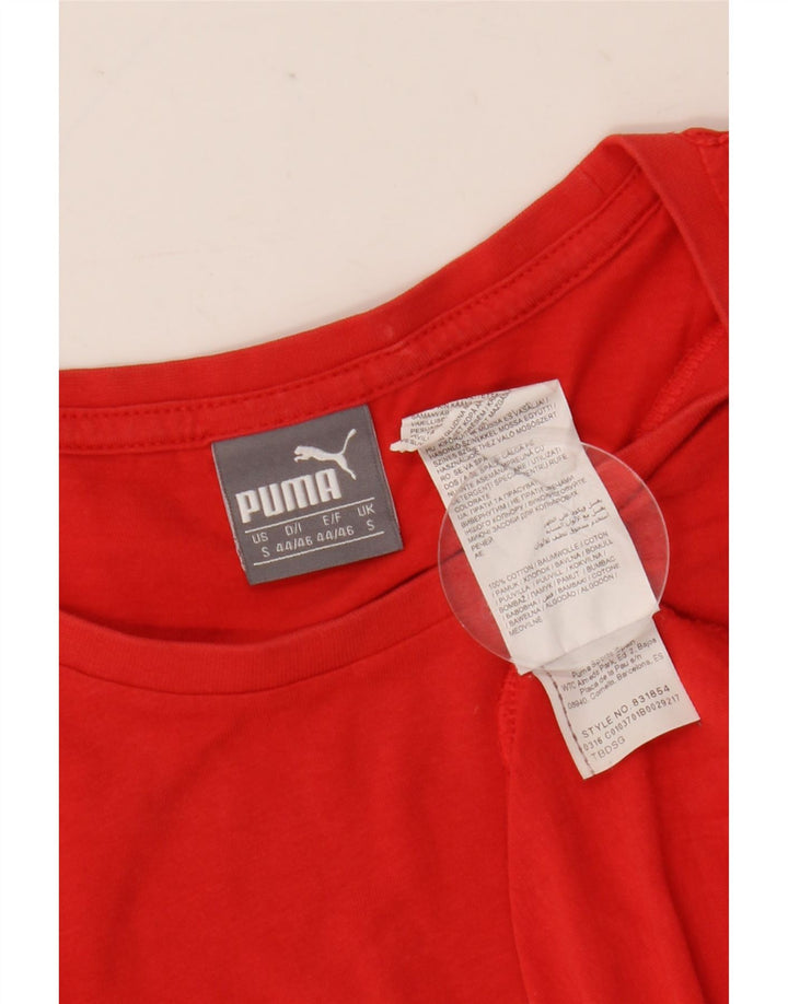 Puma Herre Grafisk T-Shirt Top Lille Rød Bomuld