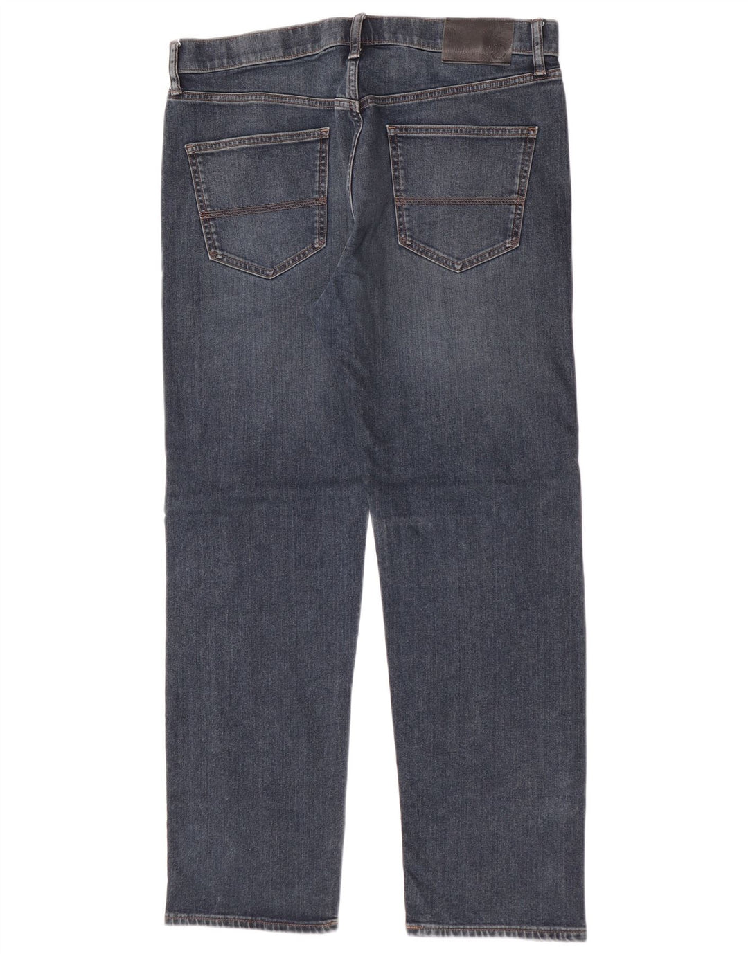 Marks & Spencer Herre Regular Fit Straight Jeans W36 L31 Blå Bomuld
