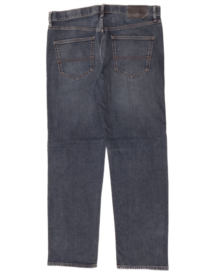 Marks & Spencer Herre Regular Fit Straight Jeans W36 L31 Blå Bomuld