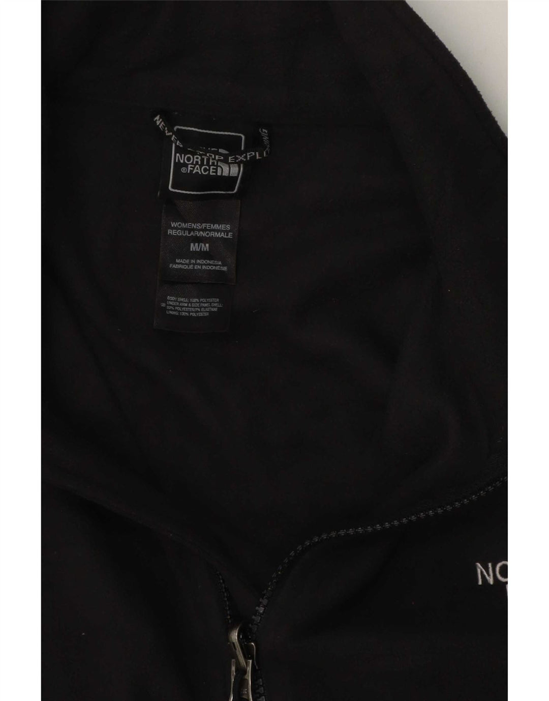 The North Face Dame Liner Fleecejakke UK 14 Medium Sort Polyester