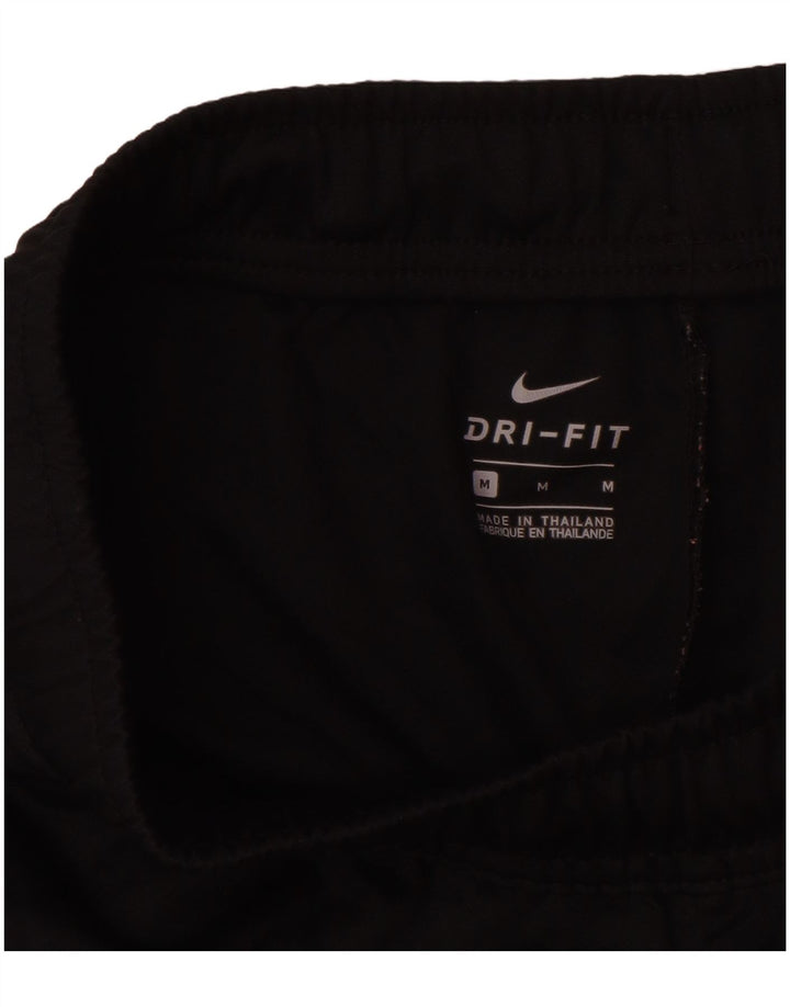 Nike Dame Dri Fit Grafisk træningsdragt Bukser UK 14 Medium Sort Polyester