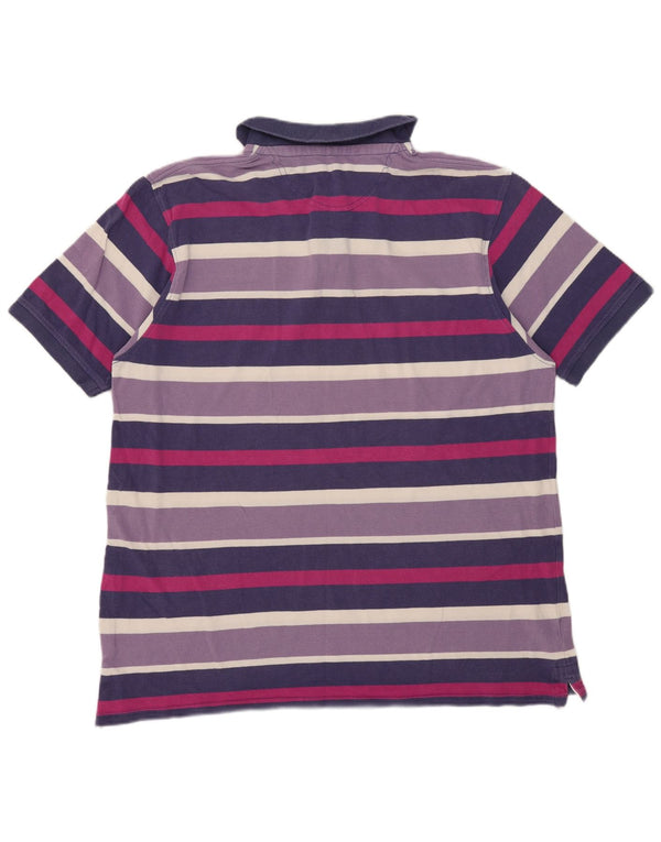 James Pringle herre poloshirt 2XL lilla stribet