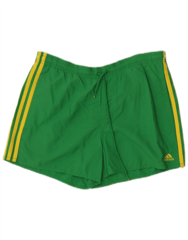Adidas Badeshorts til mænd Små grøn nylon