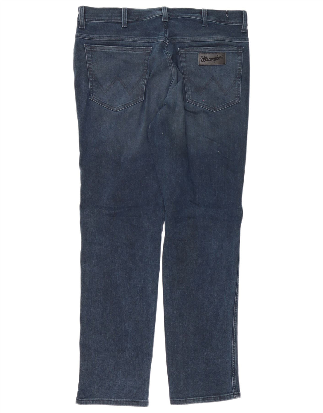 Wrangler Herre Texas Slim Jeans W36 L32 Marineblå Bomuld